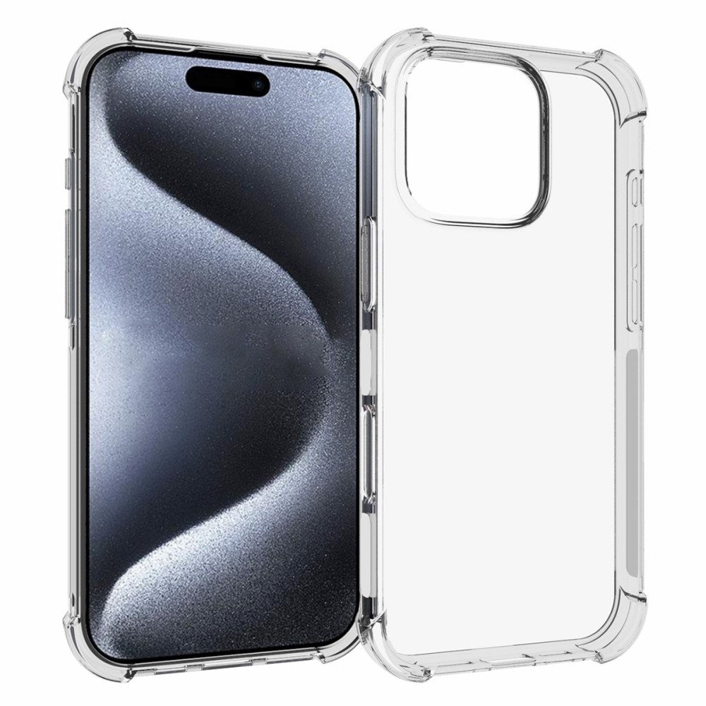 EIDERWOOD iPhone 16 Pro Flexible Plastic Back Cover with Strong Corners - Transparent