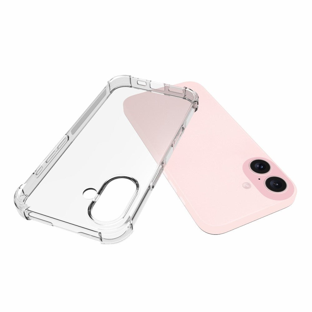 EIDERWOOD iPhone 16 Flexible Plastic Back Cover with Strong Corners - Transparent