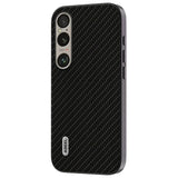 Sony Xperia 1 VI Carbon Fiber Leather Covered Case - Black