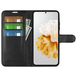 EIDERWOOD Huawei Pura 70 Faux Leather Flip Case with Cardholder & Stand Function - Black