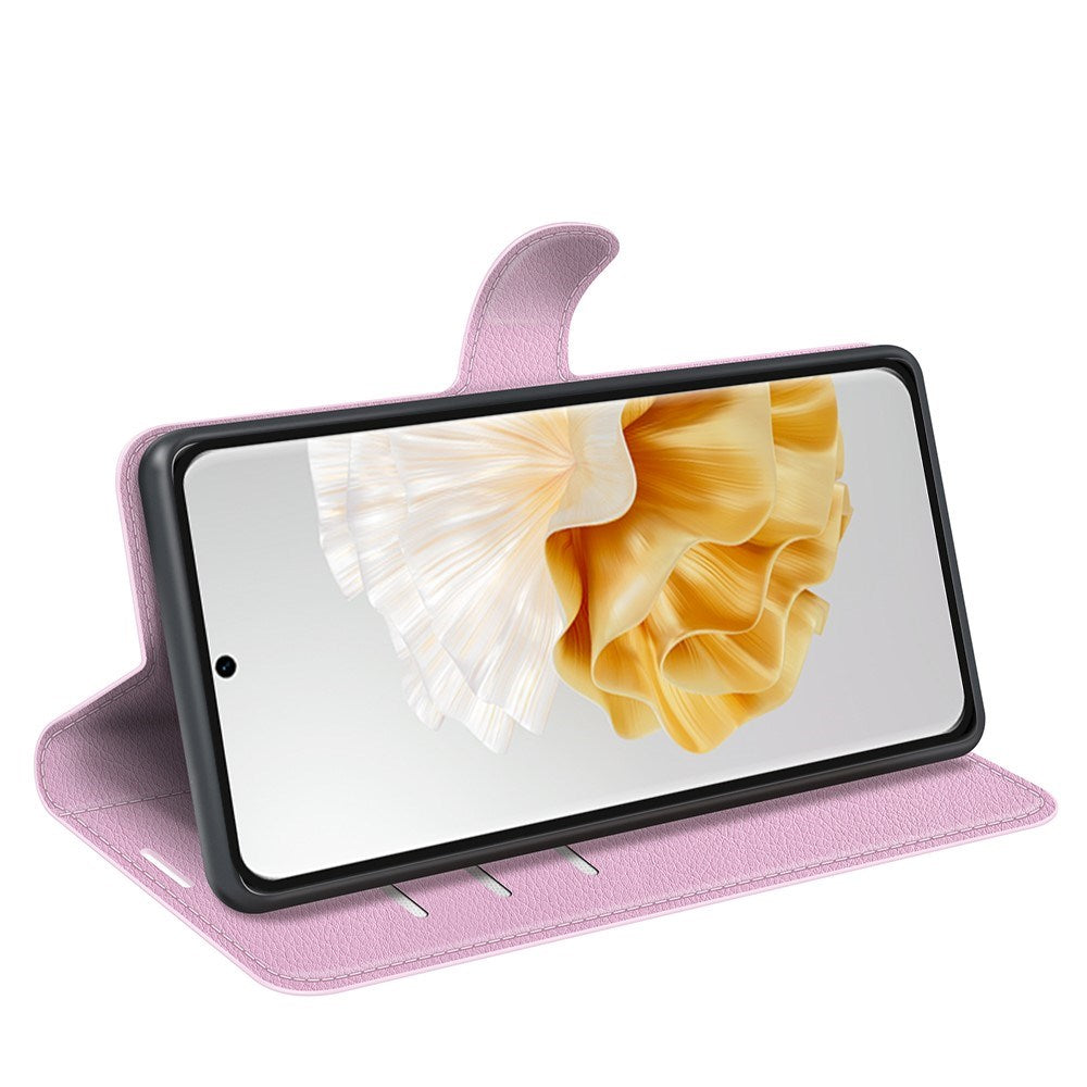 EIDERWOOD Huawei Pura 70 Faux Leather Flip Case with Cardholder & Stand Function - Pink