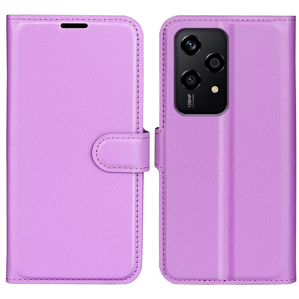 EIDERWOOD Honor 200 Lite Faux Leather Flip Case with Cardholder & Stand Function - Purple