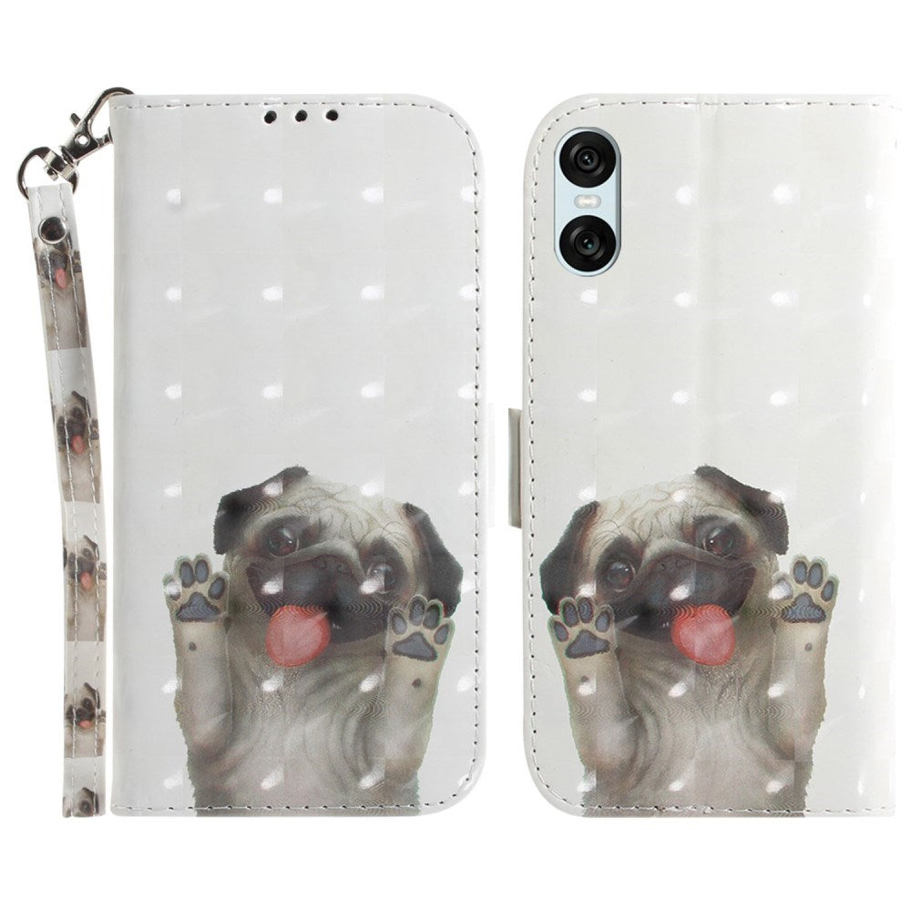 EIDERWOOD Sony Xperia 5 VI Leatherette Case w. Purse & Strap - Cute Dog