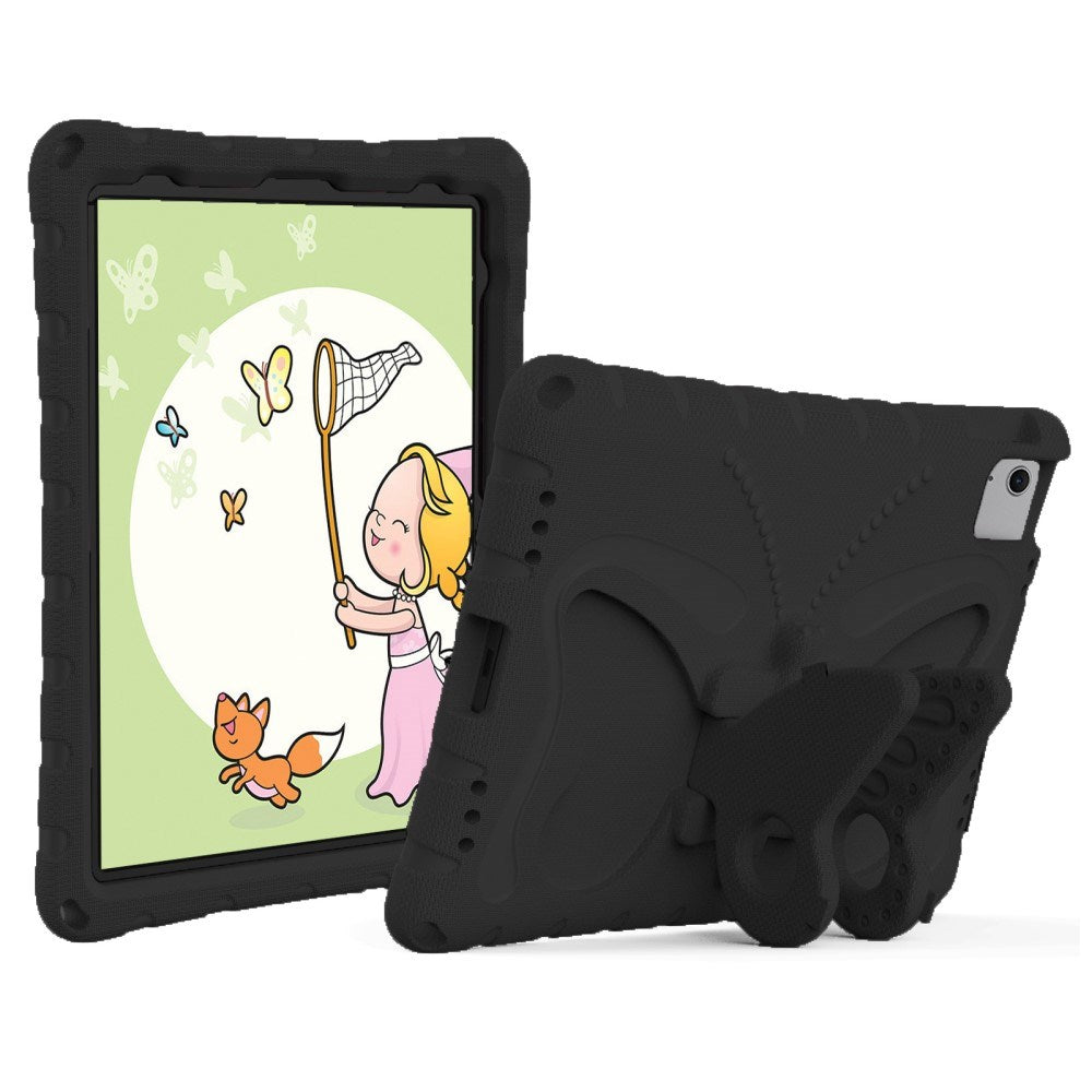 EIDERWOOD iPad Air 11" (2024) Kids Case - Butterfly Kickstand Case - Black