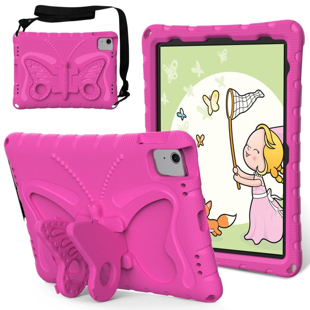 EIDERWOOD iPad Air 11" (2024) Kids Case - Butterfly Kickstand Case - Pink