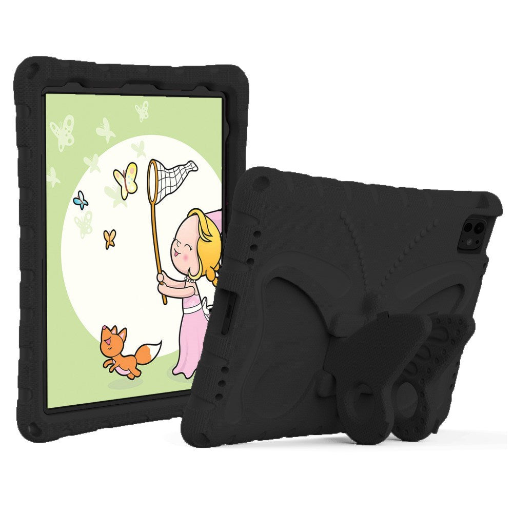 EIDERWOOD iPad Pro 11" (2024) Kids Case - Butterfly Kickstand Case - Black