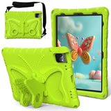 EIDERWOOD iPad Air / Pro 13" (2024) / Pro 12.9" (2022-2018) Kids Case - Butterfly Kickstand Case - Green