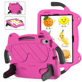 EIDERWOOD iPad Air 11" (2024) Kids Case - Smiley - Kickstand & Handle - Pink