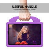 Samsung Galaxy Tab A11+ (Plus) / A9+ (Plus) EIDERWOOD Kids Case - Thumb Kickstand Case - Purple