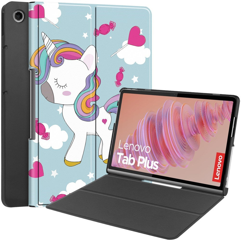 EIDERWOOD Lenovo Tab Plus 11.5" Vegan Leather Cover with Pattern - Unicorn