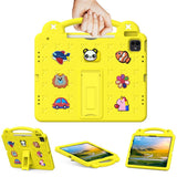 EIDERWOOD iPad Air 13" (2025 / 2024) / Pro 13" (2025 / 2024) /12.9" (2022-2018) Kids Case with Kickstand & Hand Holder - Yellow