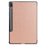 EIDERWOOD Samsung Galaxy Tab S10 Plus Vegan Leather Cover with Stand Function - Rose Gold