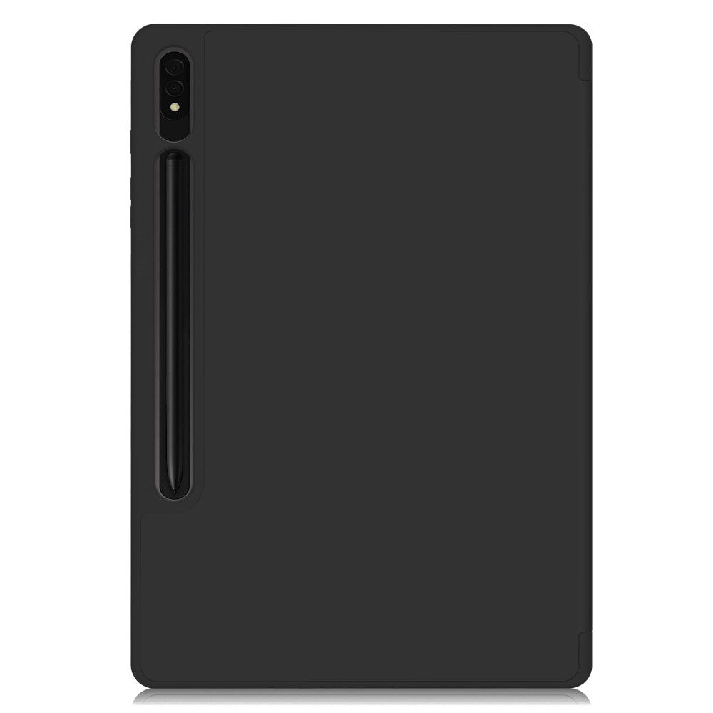 EIDERWOOD Samsung Galaxy Tab S10 Plus Case in Vegan Leather with Stand Function & Pen Holder - Black