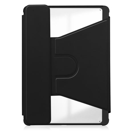 EIDERWOOD Samsung Galaxy Tab S10 Plus Vegan Leather Case with Rotating Stand Function - Black