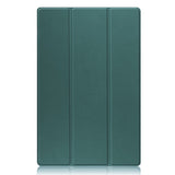 EIDERWOOD Samsung Galaxy Tab S10 Ultra Tri-Fold Leather Case with Stand - Green