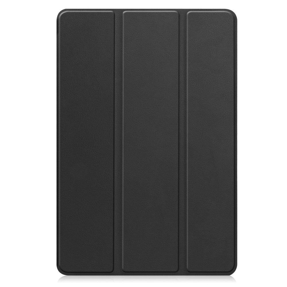 Samsung Galaxy Tab S10 Ultra Tri-Fold Leather Flip Cover with Stand Function & Pencil Holder - Black