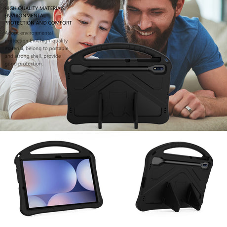 EIDERWOOD Samsung Galaxy Tab S10+ Kids Case with Kickstand - Black