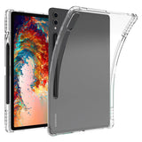 EIDERWOOD Samsung Galaxy Tab S10 Ultra Shockproof Case with Touch Pen Holder - Transparent