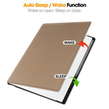 EIDERWOOD ReMarkable Paper Pro Faux Leather Plastic Case with Pen Holder - Brown