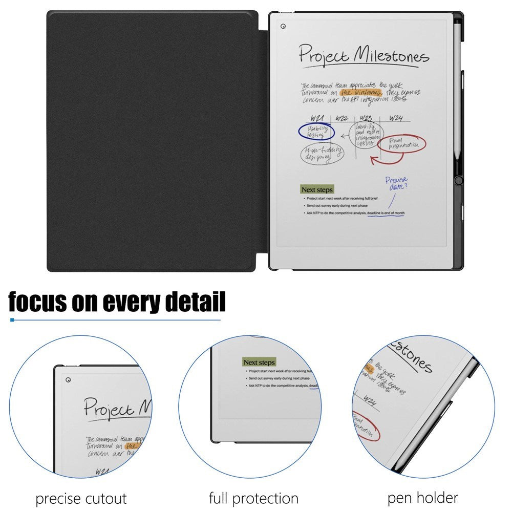 ReMarkable Paper Pro EIDERWOOD Faux Leather Case – Black