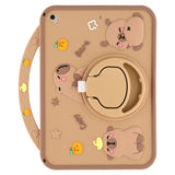 iPad 10.2" (2021 / 2020 / 2019) / iPad Air (2019) EIDERWOOD Silicone Case with Rotating Kickstand - Capybara