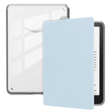 EIDERWOOD Amazon Kindle Paperwhite (2024) Faux Leather Flip Case - Transparent / Light Blue