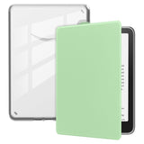 EIDERWOOD Amazon Kindle 11th Generation (2022) Faux Leather Flip Case - Transparent / Light Green