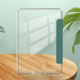 EIDERWOOD Amazon Kindle 11th Generation (2022) Faux Leather Flip Case - Transparent / Light Green