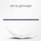 EIDERWOOD Samsung Galaxy Tab S10 Lite / S10 FE / S9 FE Flip Case - Stand Function & Stylus Pen Holder - Transparent / Gray Purple