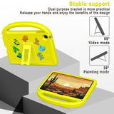 EIDERWOOD Lenovo Tab 10.1" Kids Case with Kickstand & Hand Holder - Yellow