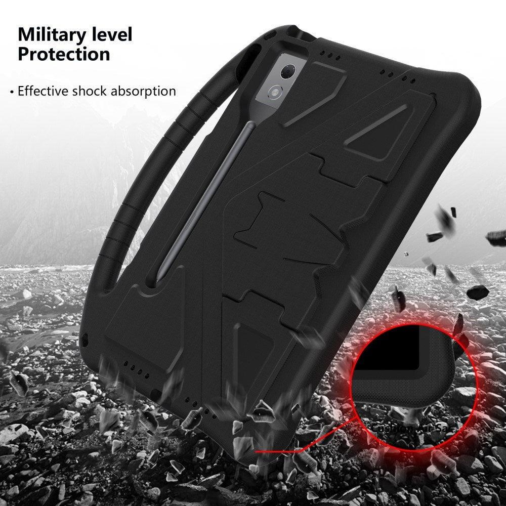 EIDERWOOD Lenovo Idea Tab Pro Anti-Drop Tablet Case with Handle and Kickstand - Black