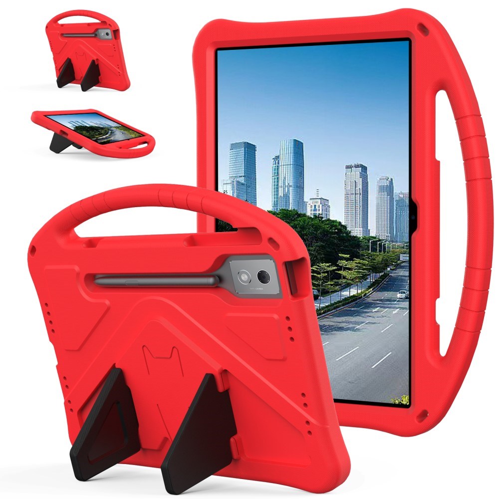 EIDERWOOD Lenovo Idea Tab Pro Anti-Drop Tablet Case with Handle and Kickstand - Red