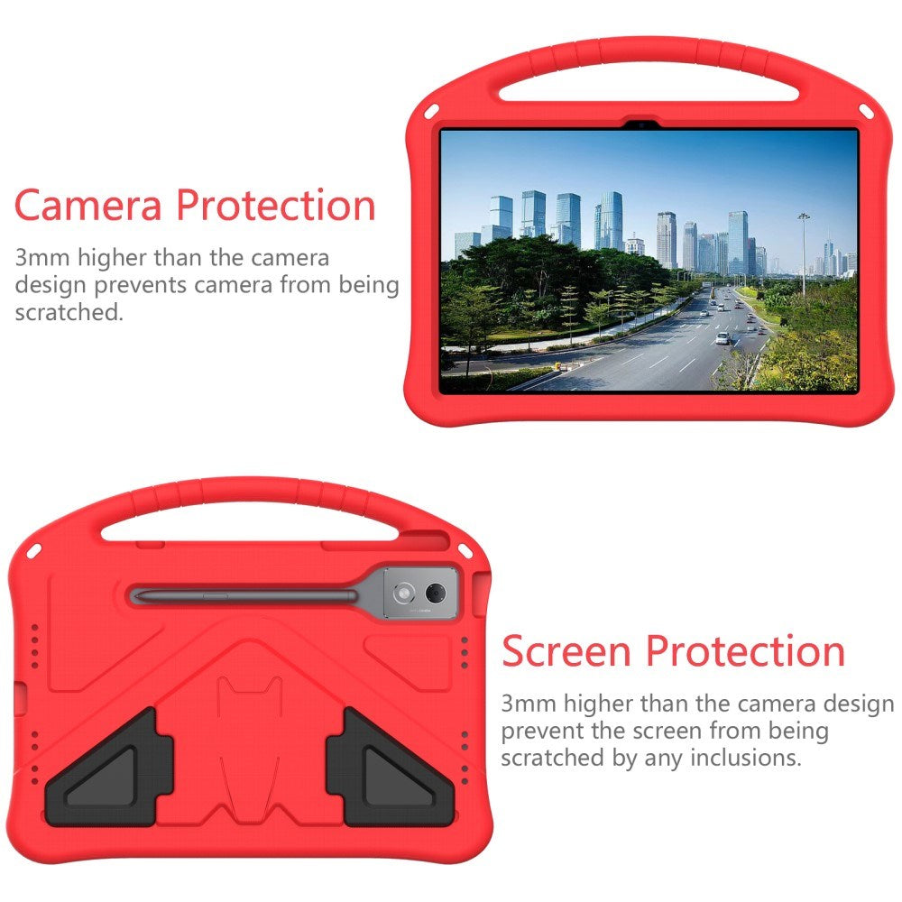 EIDERWOOD Lenovo Idea Tab Pro Anti-Drop Tablet Case with Handle and Kickstand - Red
