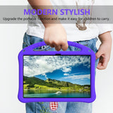 EIDERWOOD Samsung Galaxy Tab S10 FE+ (Plus) Anti-Drop Tablet Case with Handle and Kickstand - Purple