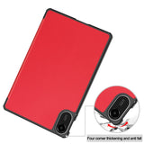 Xiaomi Redmi Pad 2 EIDERWOOD Leather Flip Case - Red
