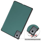 Lenovo Idea Tab 11 EIDERWOOD Leather Flip Case - Green