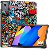 Lenovo Idea Tab 11 EIDERWOOD Leather Flip Case with Motif - Graffiti