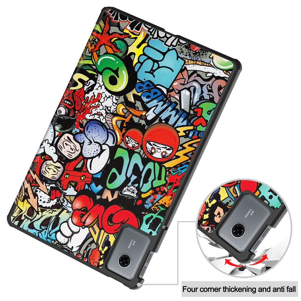 EIDERWOOD Lenovo Idea Tab / Xiaoxin Pad 11 Faux Leather Flip Case with Motif - Graffiti