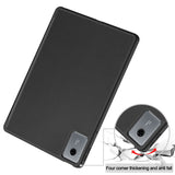 Lenovo Idea Tab 11 EIDERWOOD Leather Flip Case w. Pen Holder - Black