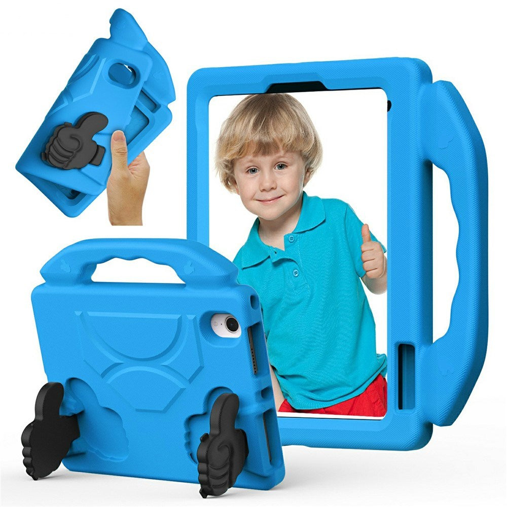 EIDERWOOD iPad Mini (2024 / 2021) Kids Case with Thumb Kickstand - Blue