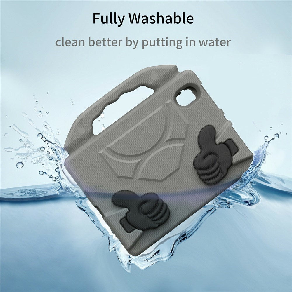 EIDERWOOD iPad Mini (2024 / 2021) Kids Case with Thumb Kickstand - Grey