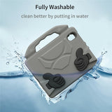 EIDERWOOD iPad Mini (2024 / 2021) Kids Case with Thumb Kickstand - Grey