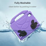 EIDERWOOD iPad Mini (2024 / 2021) Kids Case with Thumb Kickstand - Purple