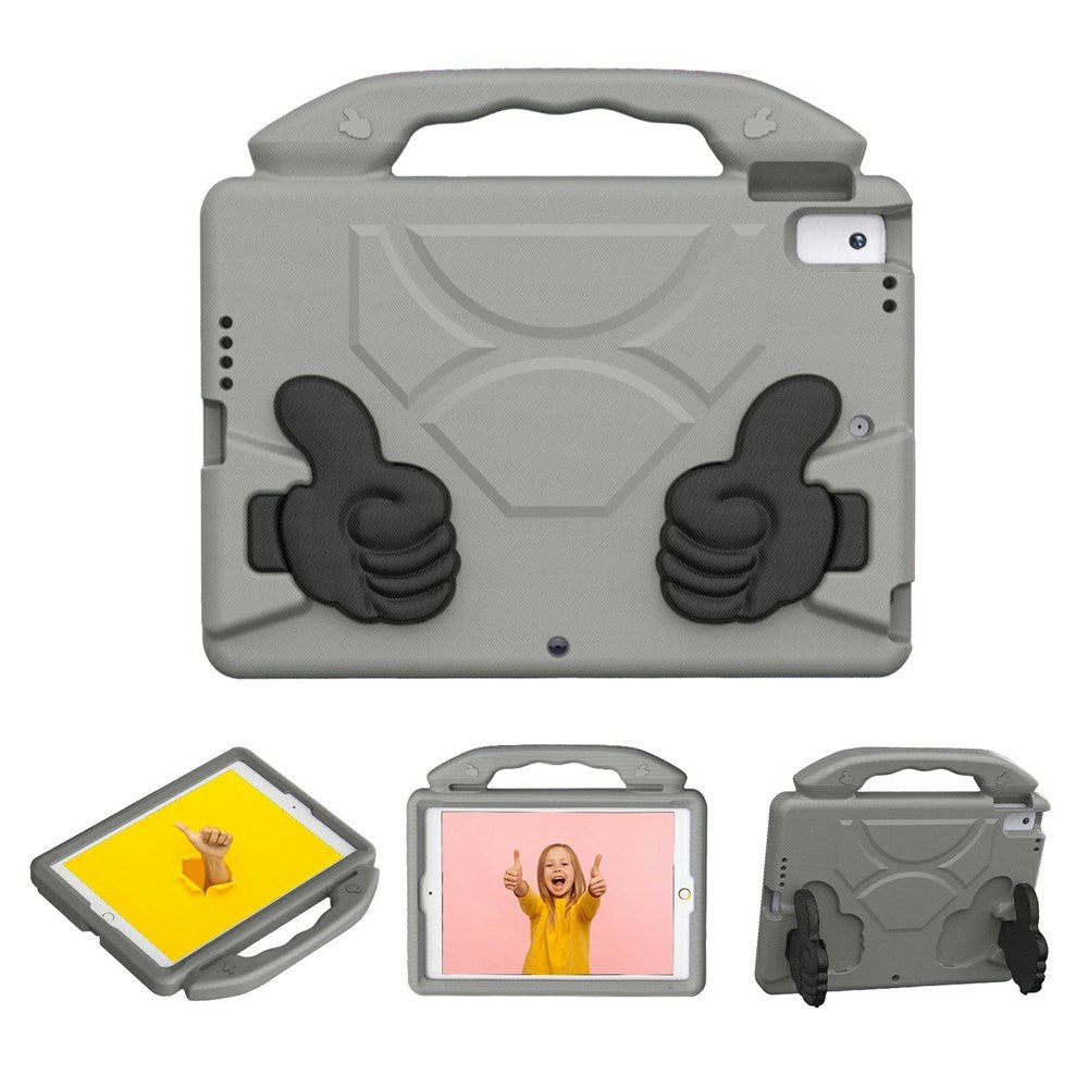 EIDERWOOD iPad 10.2" (2021 / 2020 / 2019) / Air (2019) Kids Case with Thumb Kickstand - Grey