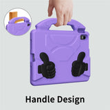 EIDERWOOD iPad 11" (2025) / Air 11" (2025 / 2024) / 10.9" (2024 / 2022) Kids Case with Thumb Kickstand - Purple