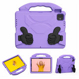 EIDERWOOD iPad Pro 11" (2025 - 2018) / Air (2022 / 2020) Kids Case with Thumb Kickstand - Purple