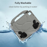 EIDERWOOD iPad Pro 12.9" (2022 / 2021 / 2020 / 2018) / Air 13" (2025 / 2024) / Pro 13" (2025 / 2024) Kids Case with Thumb Kickstand - Grey