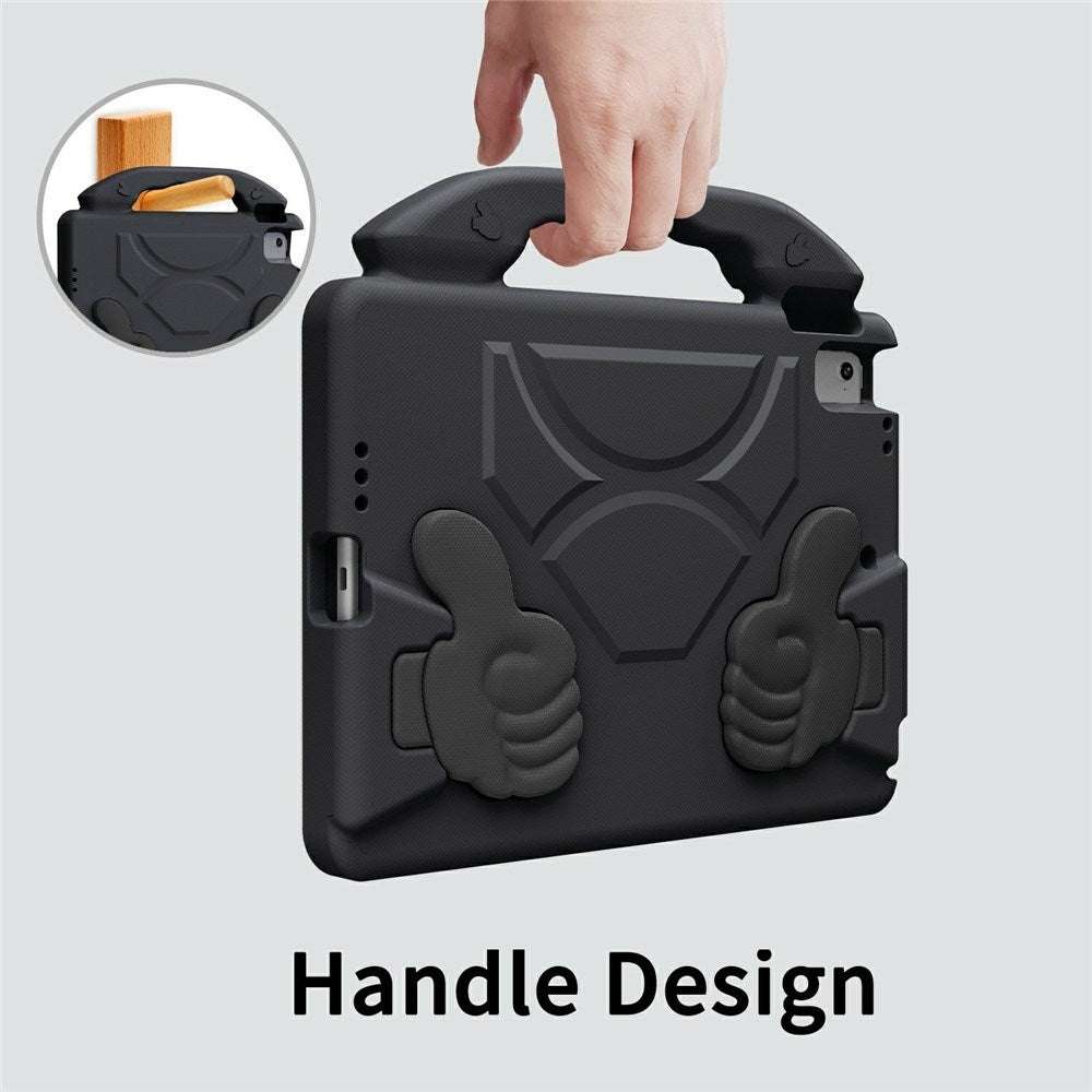 EIDERWOOD iPad 9.7" (2018 / 2017) / Air 2 / Air Kids Case with Thumb Kickstand - Black