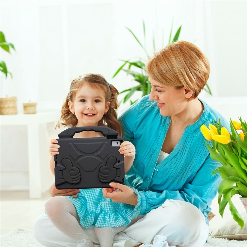 EIDERWOOD iPad 9.7" (2018 / 2017) / Air 2 / Air Kids Case with Thumb Kickstand - Black