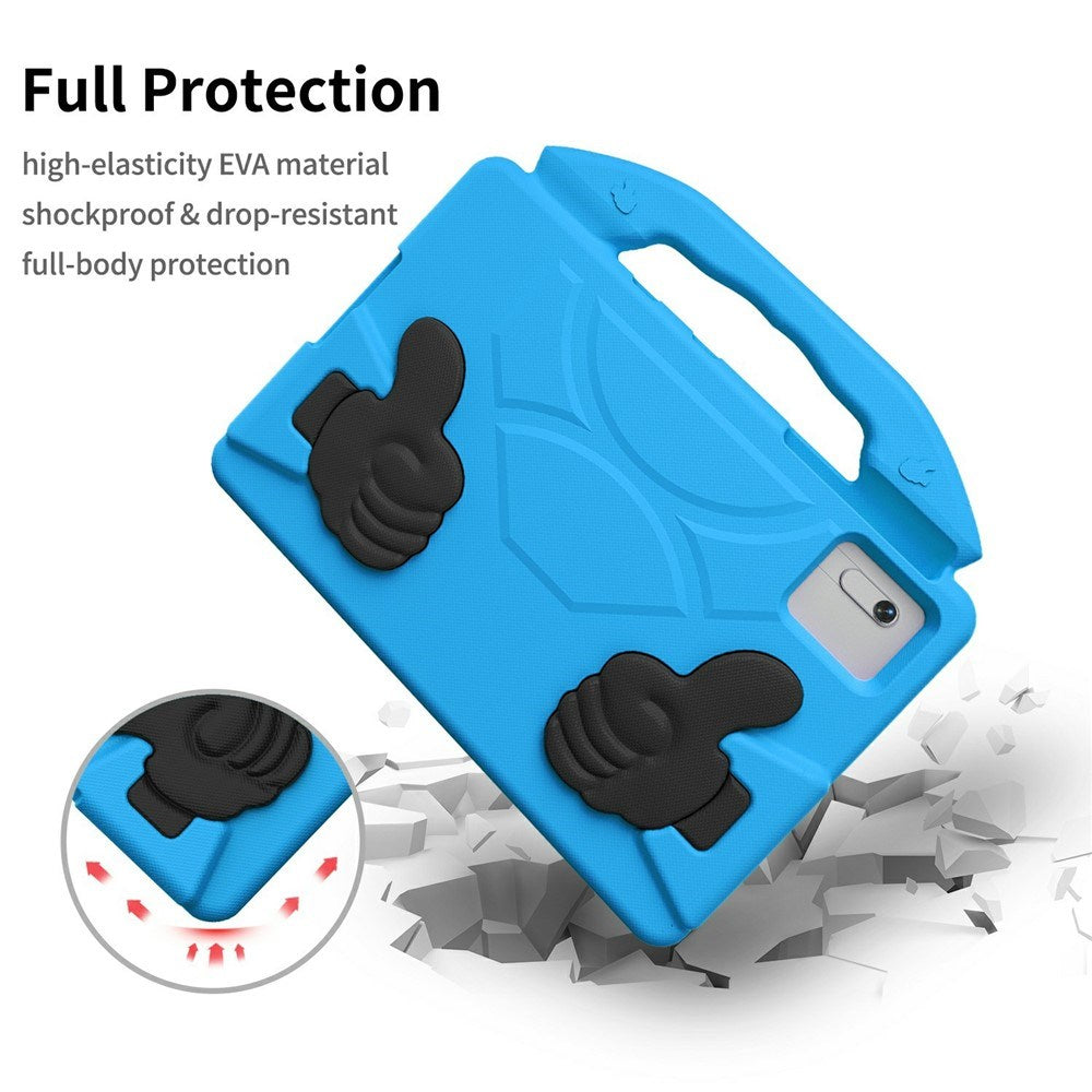 EIDERWOOD Xiaomi Redmi Pad 2 / SE / 6 / 5 / Lenovo Tab M11 / Samsung Galaxy Tab S10 FE / S9 FE / S9 / S8 / S7 Kids Case with Thumb Kickstand - Blue